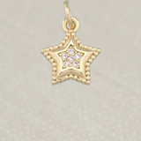 Gold Star Charm