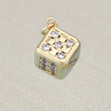 Gold Dice Charm