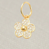 Gold Flower Charm