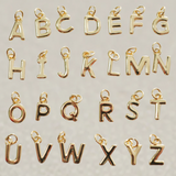 Gold letter Charms