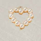 Pearl Heart Charm