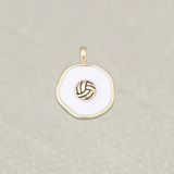 Gold Volleyball Charm