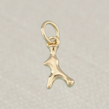 Gold Antler Charm