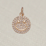 Gold Happy Face Charm