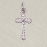 Silver Cross Charm