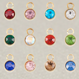 Silver Birthstone Charm