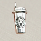 Silver Coffee Cup Charm
