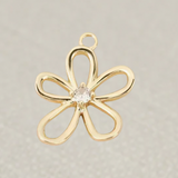 Gold Flower Charm
