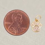 Gold Paw Charm