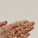 Gold Birth Flower Charm