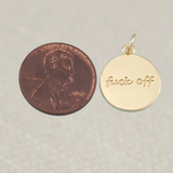 Gold Fuck Off Charm