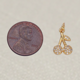 Gold Cherry Charm