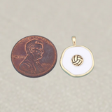 Gold Volleyball Charm