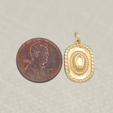 Gold Cowboy Hat Charm