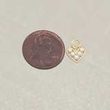 Gold Tiny Heart Charm