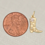 Gold Boots Charm