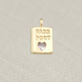 Gold Passport Charm