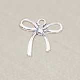 Silver Bow Charm