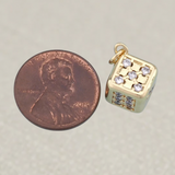 Gold Dice Charm