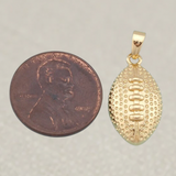 Gold Football Charm