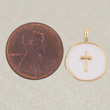 Gold Cross Charm
