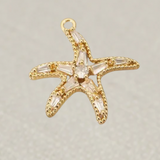Gold Starfish Charm