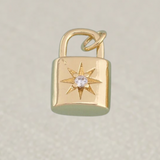 Gold Key Lock Charms