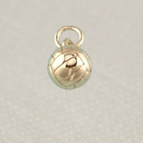 Gold Volleyball Charm