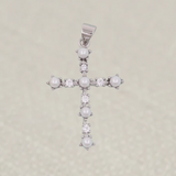 Silver Cross Charm