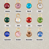 Silver Birthstone Charm