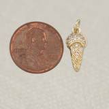 Gold Diamond Ice Cream Charm