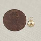 Gold Volleyball Charm