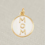 Gold Circle Mom Charm