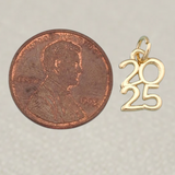 Gold 2025 Charm