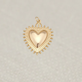 Gold Sacred Heart Charm
