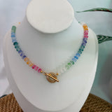 Pastel Carabiner Beaded Necklace