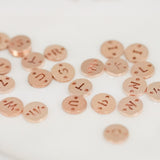 Gold Circle Initial Charm