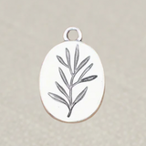 Silver Plant Charm
